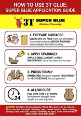 3T Thin Super Glue ( Cyanoacrylate)  2 lb