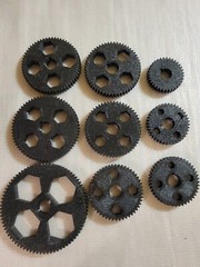 Full set of 9 change gears for Harbor Freight metal mini lathe.