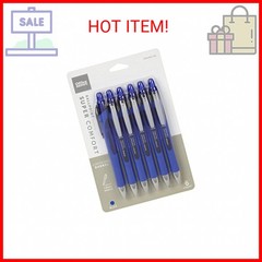 Office Depot Retractable Ballpoint Pens With Grip, Medium Point, 1.0 mm, Blue Ba
