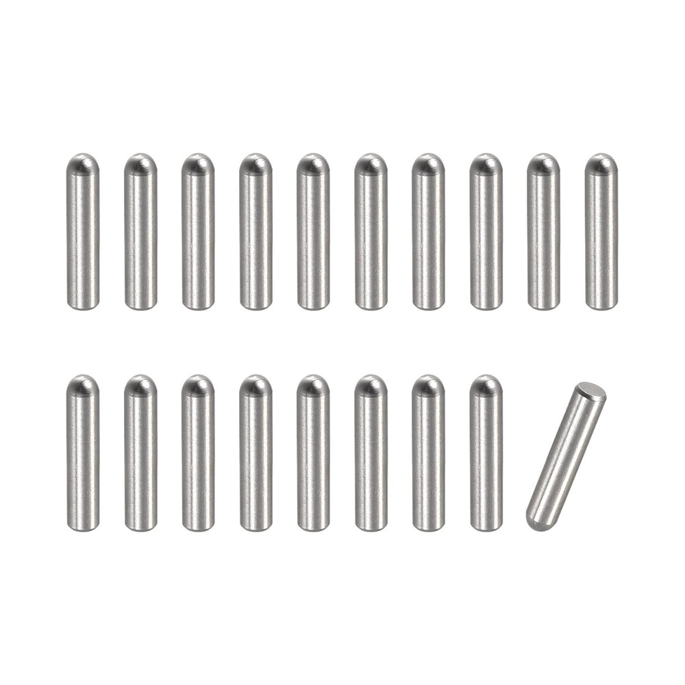 50pcs 2x10mm Dowel Pins Round Head Flat Chamfered End Dowel Pin