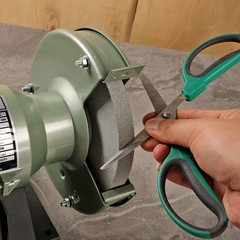 6 Inch Bench Grinder Grinding Wheel & Wire Wheel Brush with 1/2” Arbor, 120 Gri