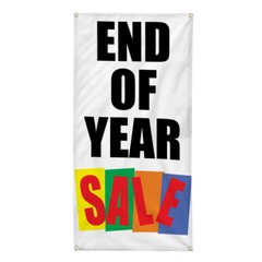 Vertical Vinyl Banner Multiple Sizes End of Year Deal Business Business Outdoor