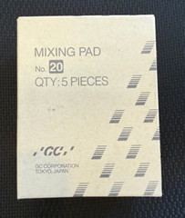 GC America Mixing Pads No 20, 3″ x 4″, 5/box REF 001412