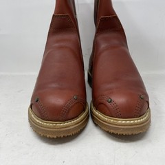 Carolina Women’s Brown 8″ Met Pull/Zip 517 Real Steel Toe Work Boots Size 8.5 M