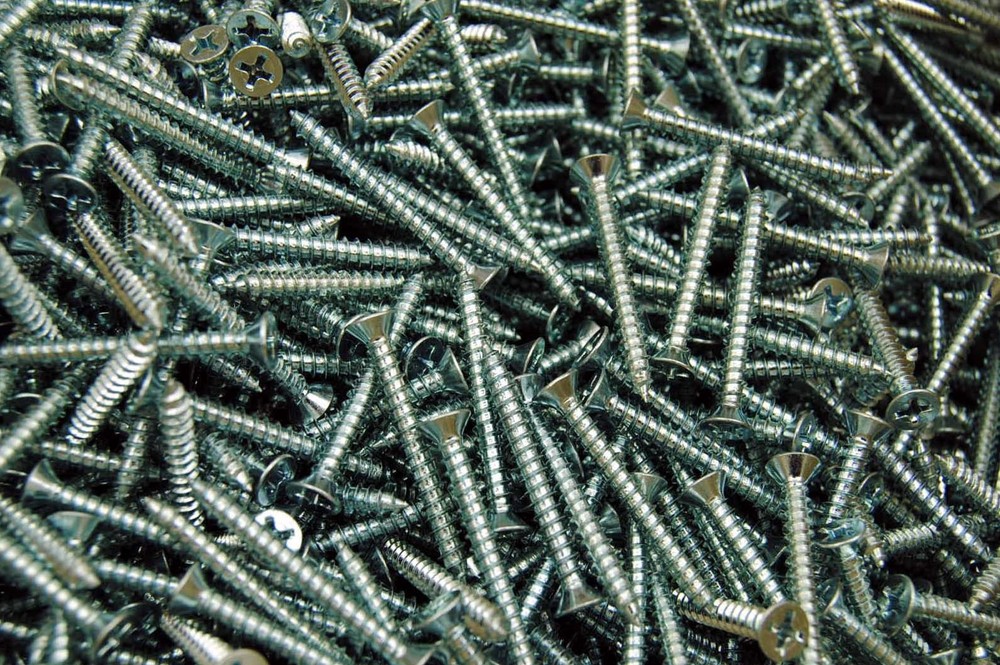 (1000) Phillips Flat Head 8 x 1-1/2 Type A Zinc Plated Sheet Metal Screw SMS
