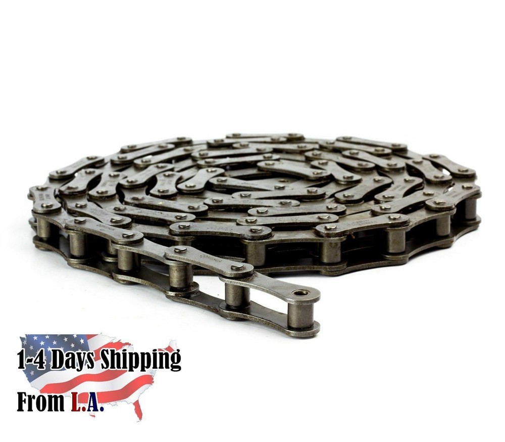 #A2060 Conveyor Roller Chain 10 Feet with 1 Connecting Link – Double Pitch