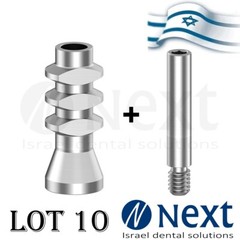 Lot x 10 New Multi unit Open Transfer abutment 1.72 mm