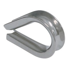 4PC 1/4″ Marine Heavy Duty Wire Rope Thimble 316 Stainless Steel Cable Protector