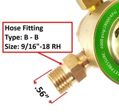SÜA – Oxygen and Acetylene Regulators Welding Gas Gauges – Rear Entry – LDB
