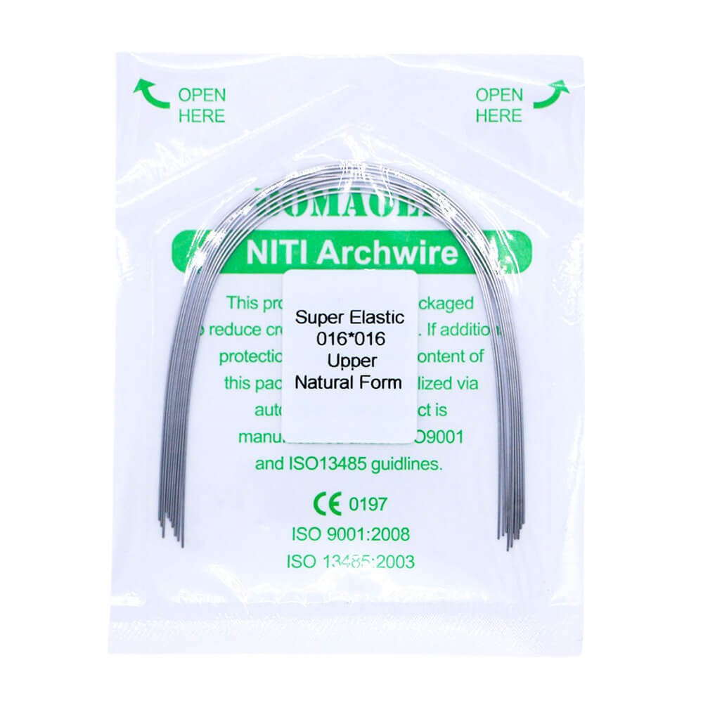 1×Dental Orthodontic Super Elastic Niti Rectangular Arch Wire Natural 16×16Upper