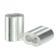 4mm 5/32-inch Cable Wire Rope Aluminum Sleeves Clip Crimping Loop 25pcs