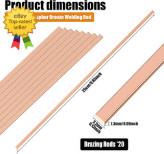 20PCS 15 Percent Silver Brazing Rods HVAC Refrigeration Copper Welding Rods