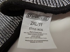 Ironclad IKC5S 2XL/11 Impact protection work gloves with rubber coated palms New