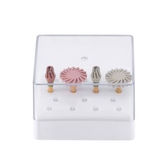 4 Pc Dental Composite Polishing Wheel Silicone Diamond CA2.35MM for Contra Angle