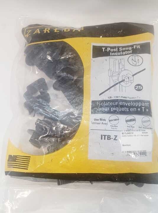 25 Pcs T-Post Snug Fit Insulators ITB-Z For Standard (1-1/4 Or 1.33) Stud T-Post