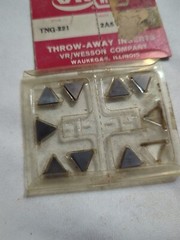 NOS Qty 8 VR Wesson Carbine Indexable Inserts TNG-221 Grade 2A5 (B1)