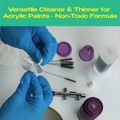 Airbrush Cleaner 1000ml – Non-Toxic, Multi-Use for Acrylic Paints & Art Supplies