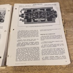 Vintage Massey Ferguson MF 300 Combine Service Manual 19966/1967