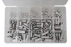 Aluminum Spacer Standoff Bushing Assortment Kit 1/2″ OD x 1/4″ ID (150 pcs)