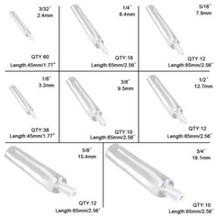 172 Pcs Clear Heat Shrink Tubing Kit Adhesive Lined Wire Tube Wrap Kit