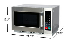 Midea 1.2 cu ft 1000W Touch Pad Control Commercial Microwave Oven Restaurant