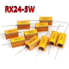 5W Golden Aluminium Load Resistor Wirewound Various Values – 0.1 Ohm to 10K Ohm