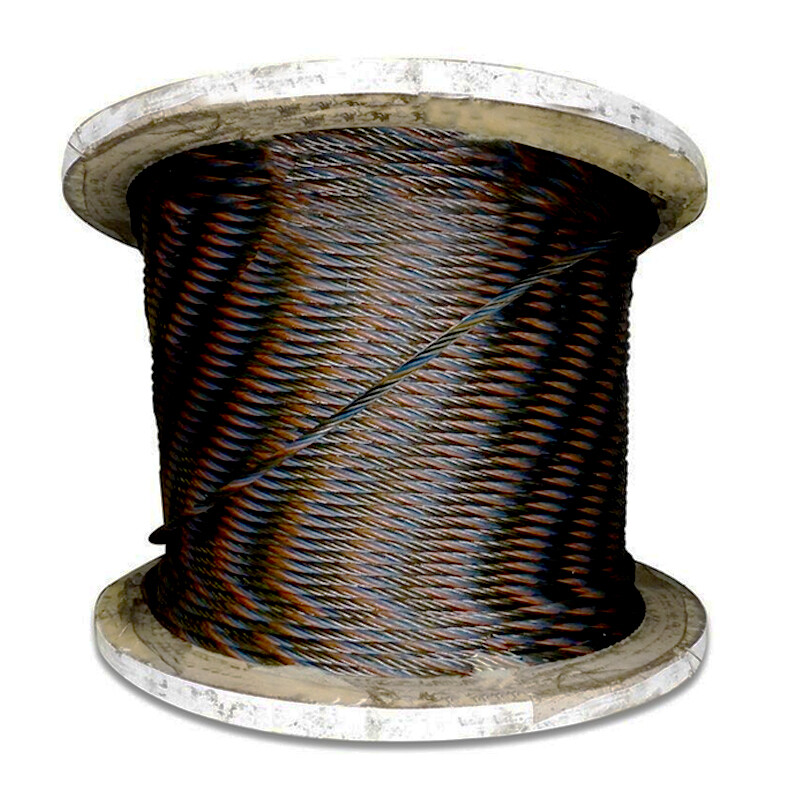 1/2″ Wire Rope Steel Core 6 x 19 EIPS 100 FT Bulk Coil Towing Lifting Crane