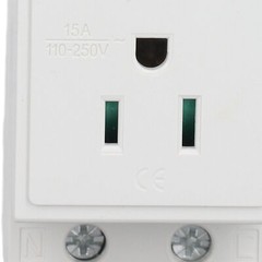 AC DIN Rail Power Socket Built in Protective Contact Easy Installation for Home