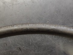 Hydraulic Hose 1/2 x 30 4000 PSI w/ 08 MPT x 08 MAORB Ends Plow Coupler Hose