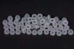 Lot of 50 10SC004009 Essentra #4 M2.5 Nylon Shoulder Washer 6mm OD 2.9mm ID NOS