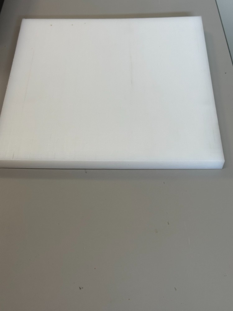 UHMW Polyethylene Plastic Sheets – 36″x36″x1″ Thick – Natural White
