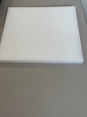 UHMW Polyethylene Plastic Sheets – 36″x36″x1″ Thick – Natural White