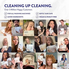 The Clean People Laundry Detergent Sheets 32 Pack Ultra Concentrated Fresh Scent