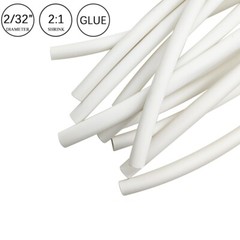 2:1 Heat Shrink Tubing Tube White & Yellow Glue Waterproof Dual Wall Wires Wrap