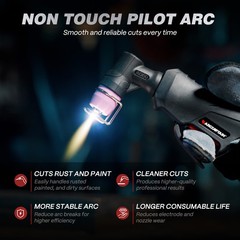 ARCCAPTAIN 55A Plasma Cutter Non-Touch Pilot Arc High-Frequency 120/240V DIGITAL