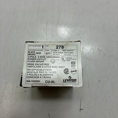 LEVITON 278 GROUNDING POWER OUTLET FLUSH MOUNT 4 WIRE 3 POLE 30 Amp (LOT OF 4)