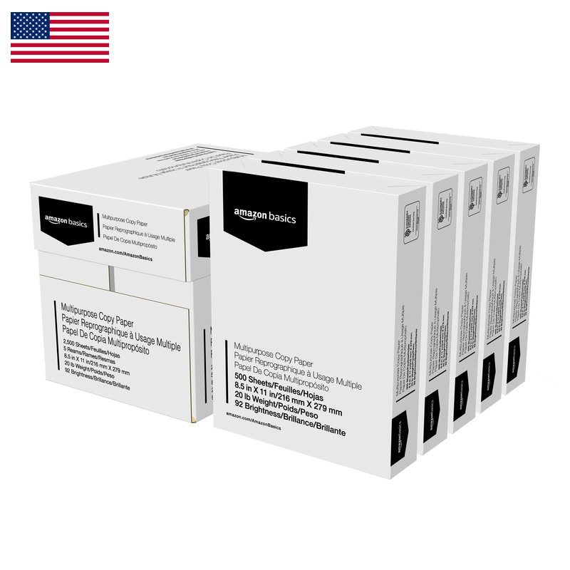 Retailer Basics Multipurpose Copy Printer Paper 20 Lb 8.5 X 11 Inches 5 Reams