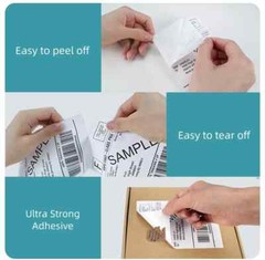 6 Rolls 4″ x 6″ Zebra 2844 Eltron ZP450 Direct Thermal Shipping 1500 Labels