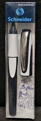 Schneider Ray Cartridge Rollerball Pen, Blue Ink, Dark Blue/Light Gray RS18703
