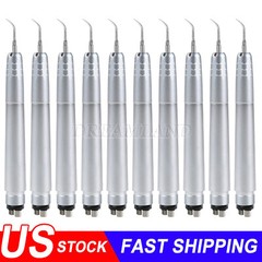 Dental Ultrasonic Air Scaler Handpiece Midwest 4-Holes w/ 3 Tips (G1+G2+G4)
