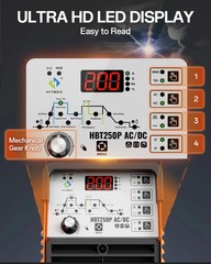 HF Aluminum Tig Welder AC/DC Pulse MMA Tig Welding Machine 200A 220V &Foot Pedal