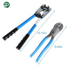 For 10,8,6,4,2,0 AWG Wire Cable Crimper and Cable Wire Cutter Tool Set