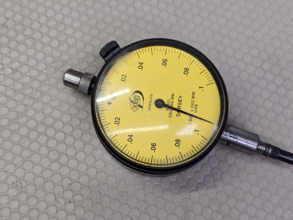 Dorsey 2I02-002mm Jeweled Jam Proof Dial Indicator 0.002mm for Dial Bore Gage