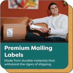– 3″ X 0.75″ Direct Thermal Labels (20400 Count, 12 Rolls) – Inventory Barcod…