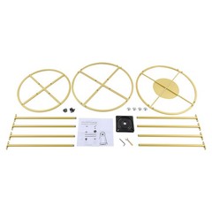 Free Standing Garment Rack 360° Rotating Clothes Display Stand for Store & Home