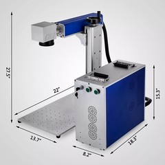 VEVOR 50W Portable Fiber Laser Marking Machine Metal Marker Engraving 7.9×7.9 in