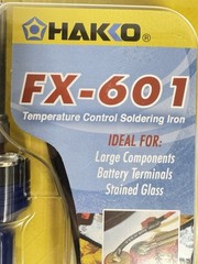 Hakko FX-601 Temp. Control Soldering Iron Ideal For Stained Glass **EXTRA TIPS