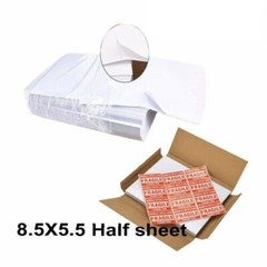 200-8000 Shipping Labels 8.5″ x 5.5″ Half Sheets Blank Self Adhesive 2 Per Sheet