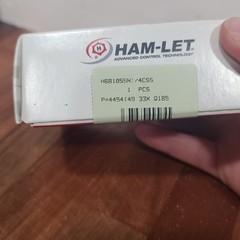 Ham-let H6810SSN1/4CSS Ball Valve 1/4″ FNPT 6000psi