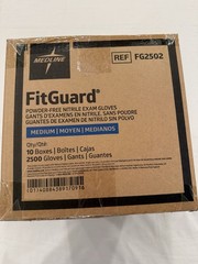 Medline FitGuard Nitrile Powder-Free Exam Gloves Medium FG2502 10 Boxes/2500